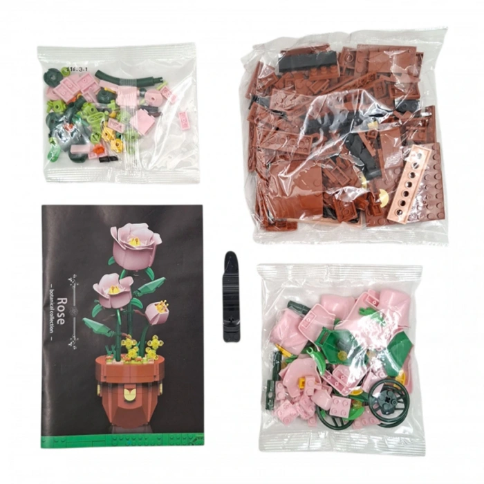 AKÇİÇEK 116 KUTUDA SAKSILI LEGO ÇİÇEKLER