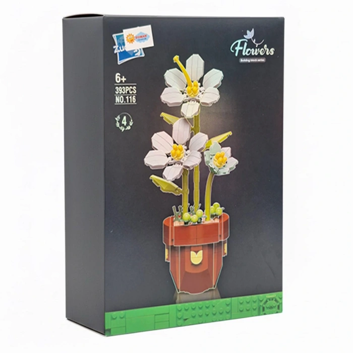 AKÇİÇEK 116 KUTUDA SAKSILI LEGO ÇİÇEKLER