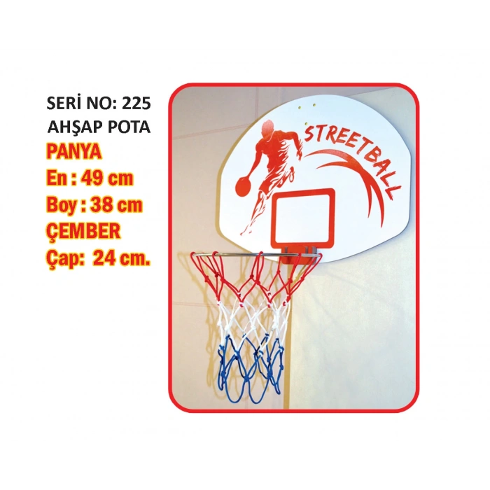 AKÇİÇEK  AHŞAP POTA 225