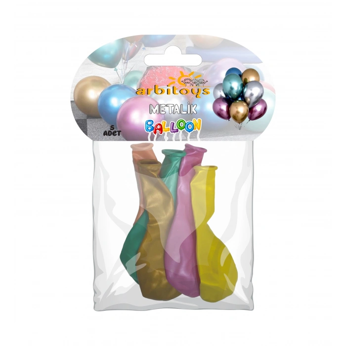 ARBİTOYS ARB-1009 METALİK BALON 5Lİ