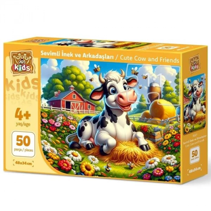 ART PUZZLE 35321  SEVİMLİ İNEK VE ARKADAŞLARI - 50 PARÇA