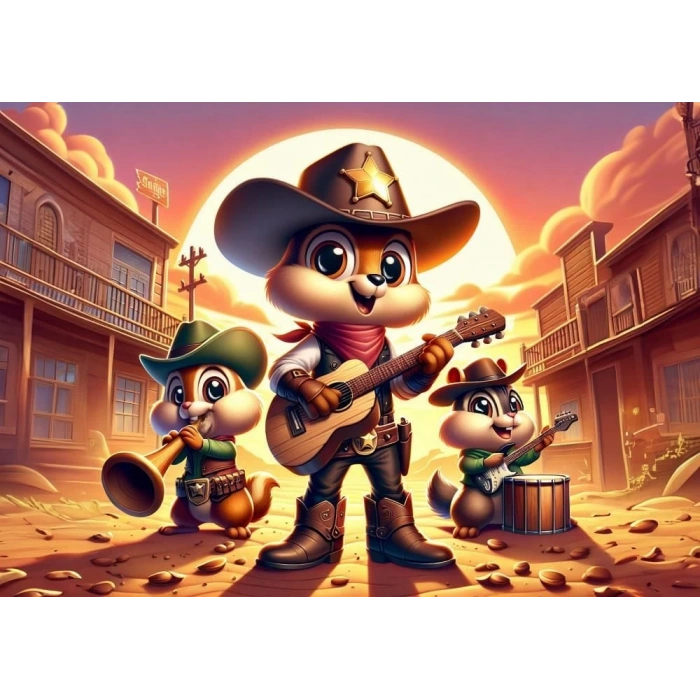 ART PUZZLE 35417  MÜZİSYEN KOVBOYLAR - 100 PARÇA