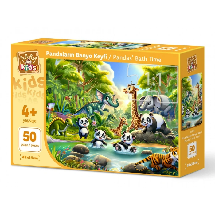 ART PUZZLE 35326 PANDALARIN BANYO KEYFİ-50 PARÇA