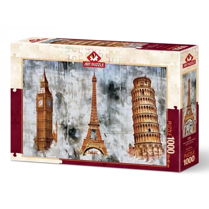 ART PUZZLE 5199 ÜÇ ŞEHİR ÜÇ KULE -1000 PARÇA