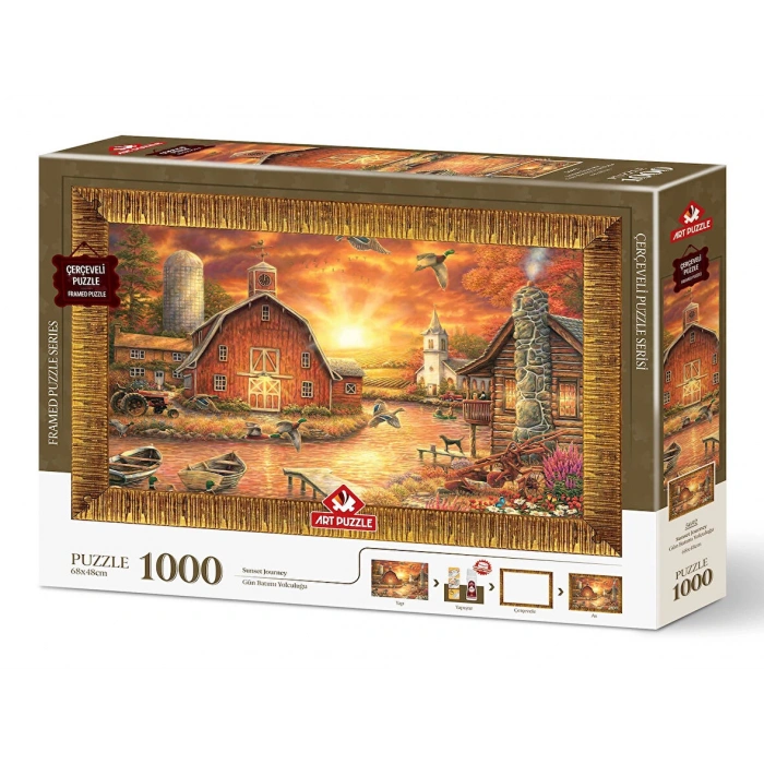 ART PUZZLE 5692 GÜN BATIMI YOLCULUĞU -1000 PARÇA ÇERÇEVELİ