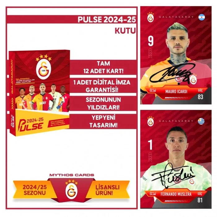ASEPTO GALATASARAY PULSE FUTBOLCU KARTLARI 2024/25