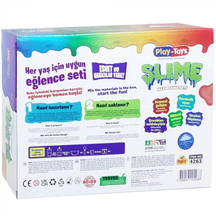 ASYA 4263 PLAYTOYS DIY SLIME SET TERMOCHROMIC (24)