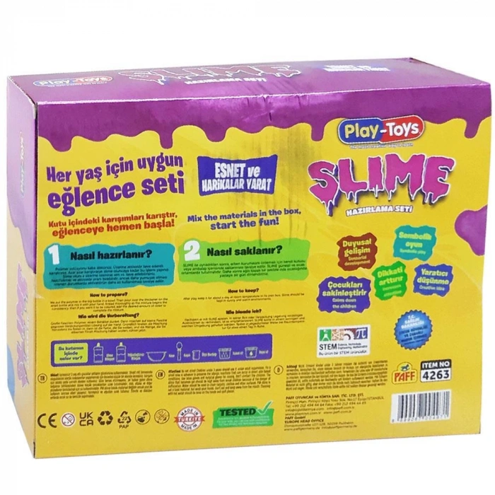 ASYA 4263 PLAYTOYS DIY SLİMESET SCENTED (24)