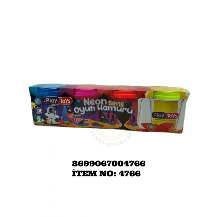ASYA 4766 PLAYTOYS NEON PLAYDOUGH (24)
