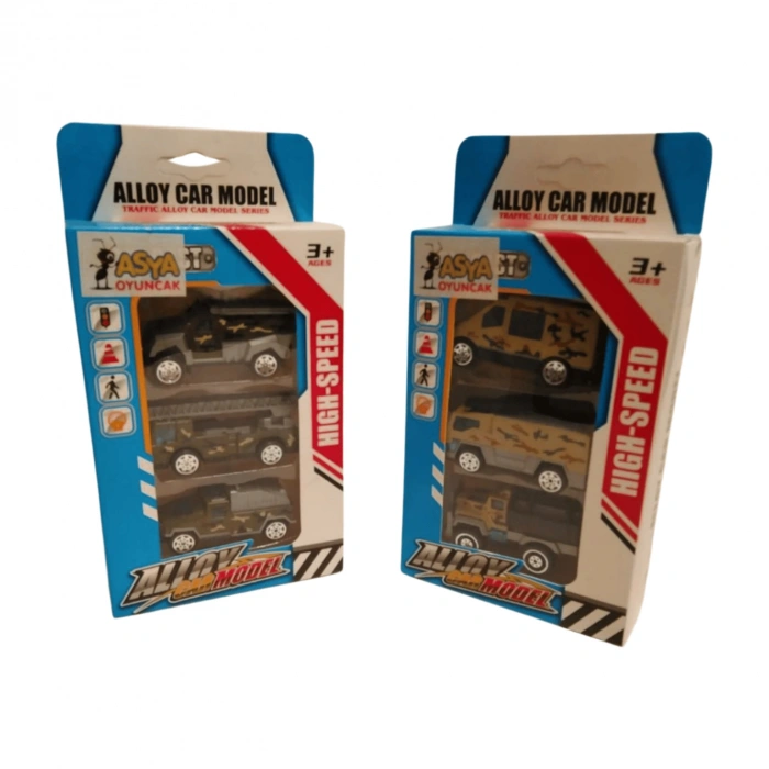 ASYA KT. 3LÜ METAL ASKERİ ARAÇLAR C4576-600-4