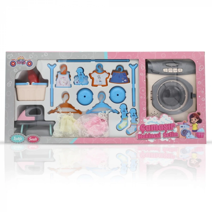 AYA TOYS 40258 ÇAMAŞIR MAKİNESİ SET (18)