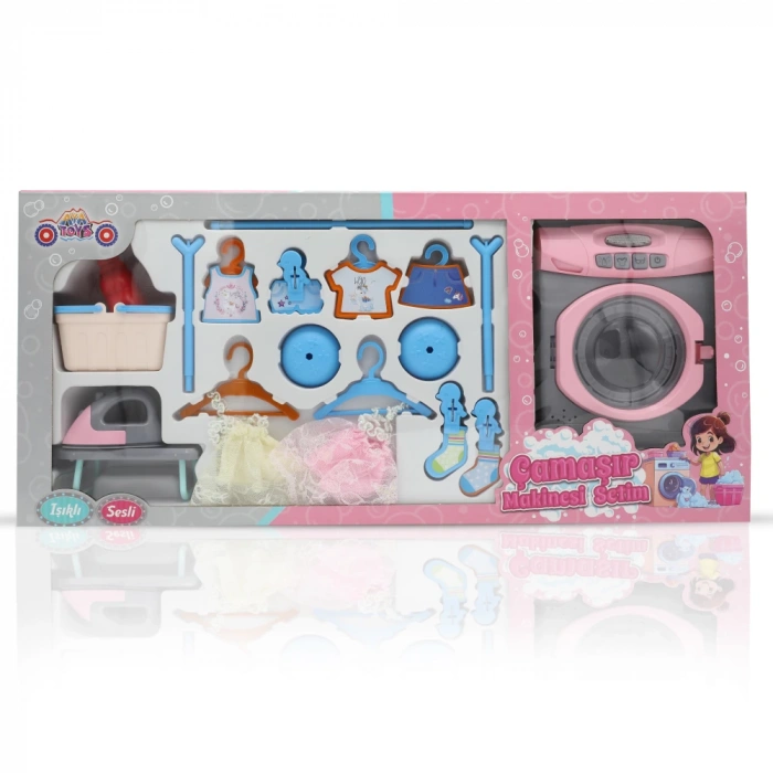 AYA TOYS 40258 ÇAMAŞIR MAKİNESİ SET (18)