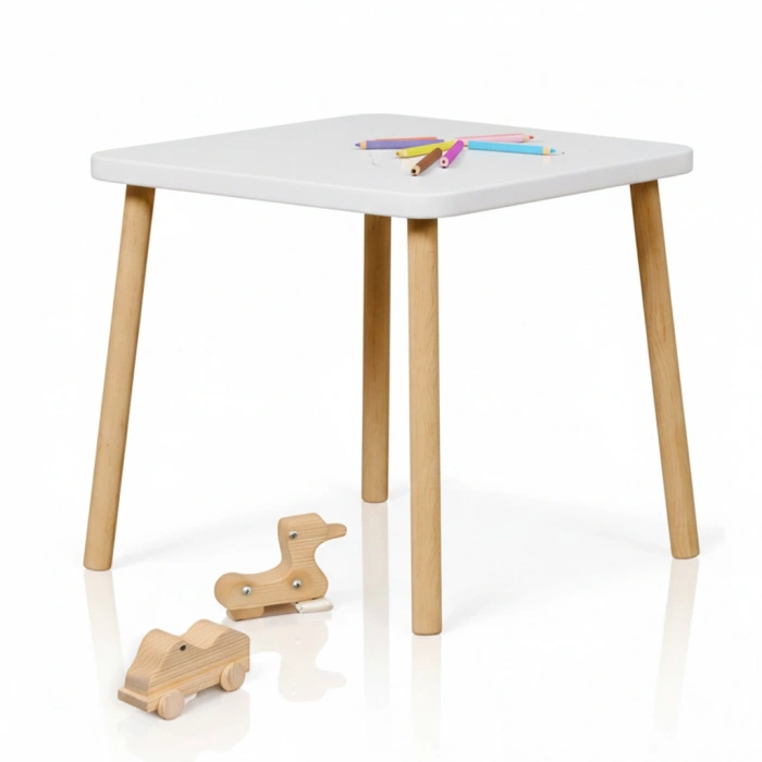 BEE SMART MS11 BEYAZ NATUREL 2 SANDALYELİ MASA SET (1)