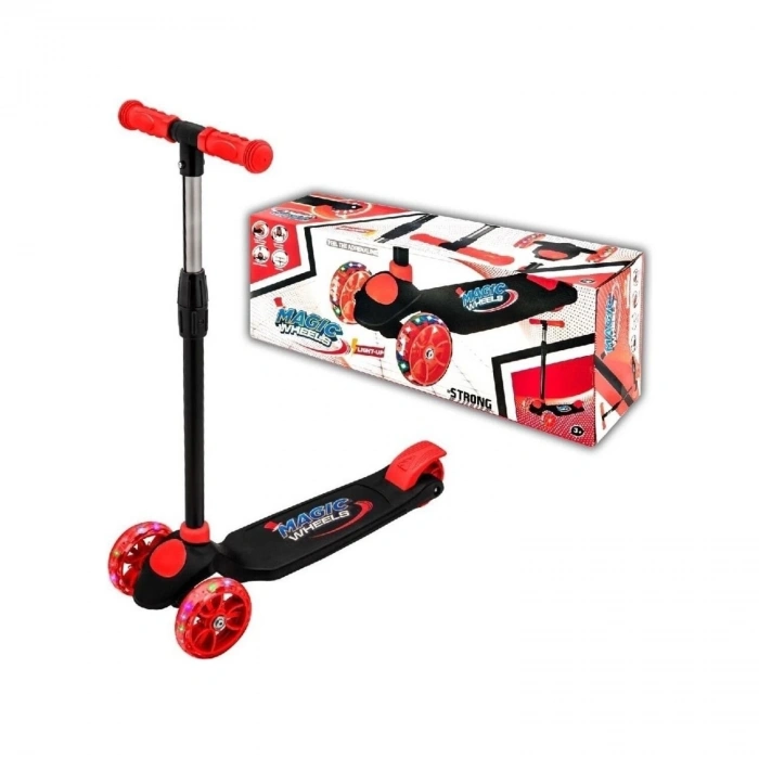 BEREN 2218 IŞIKLI SCOOTER KIRMIZI (8)