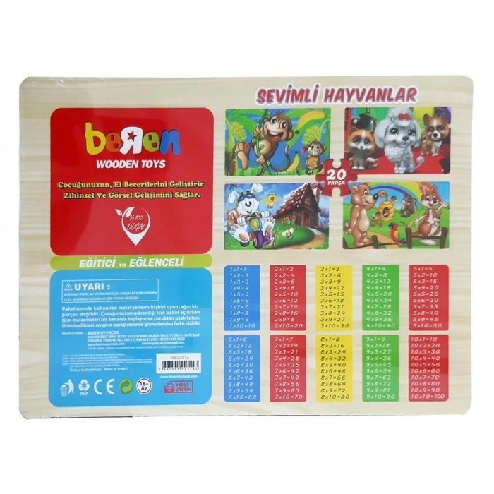BEREN  BRN-0314 SEVİMLİ HAYVANLAR 36LI