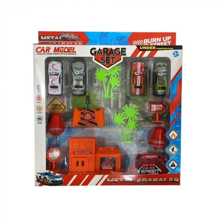 BEREN BRN-2320 KUTULU 4LÜ METAL GARAJ SETİ (60)