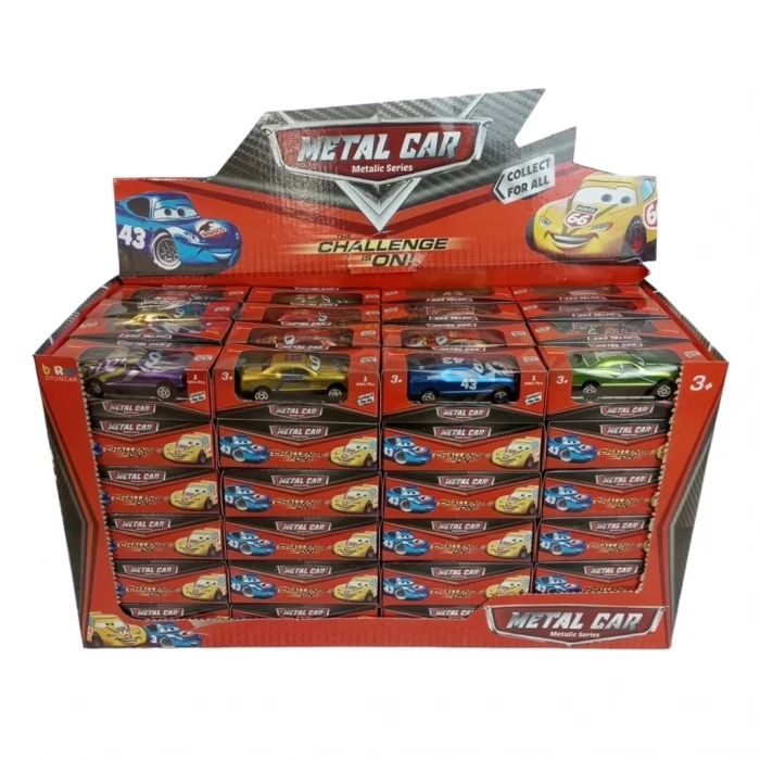 BEREN BRN-2479 KUTULU TEKLİ STANDLI METAL ARABA 384LÜ