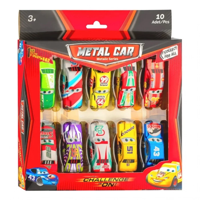 BEREN BRN-2486 METAL ARABA 10LU METALİK (120)