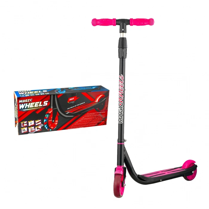 BEREN BRN-2542 IŞIKLI 2 TEKER SCOOTER PEMBE (8)