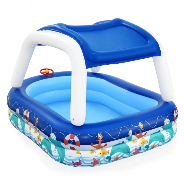 BESTWAY BW54370 HAVUZ GÖLGELİKLİ KORNALI 213*155 CM