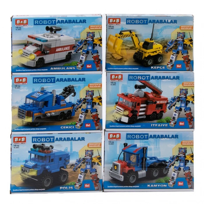 BİRLİK 8531-1-2-3-4-5-6 ROBOT ARABALAR 6 MODEL (72)