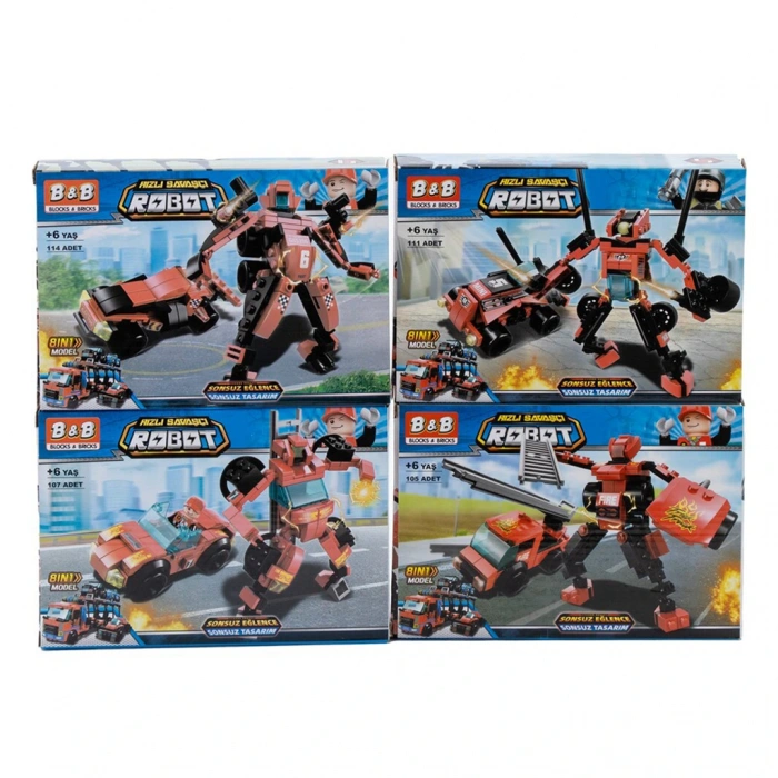 BİRLİK 8539-1-2-3-4-5-6-7-  HIZLI SAVAŞÇI ROBOTLAR 8 MODEL (72)