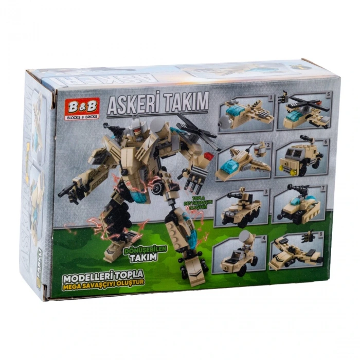 BİRLİK 8617-1-2-3-4-5-6-7-8 2 FORMA DÖNÜŞEBİLEN ASKERİ TAKIM (144)