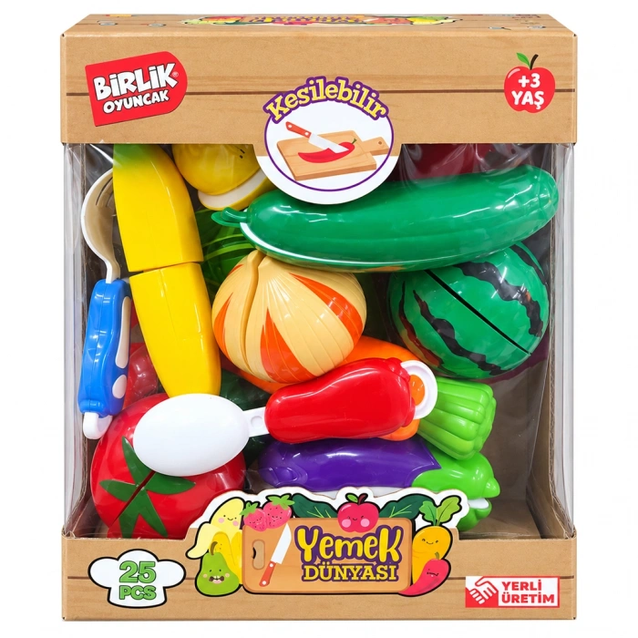 BİRLİK-URT007-5 25 PCS KESİLEBİLEN MEYVE SEBZELER