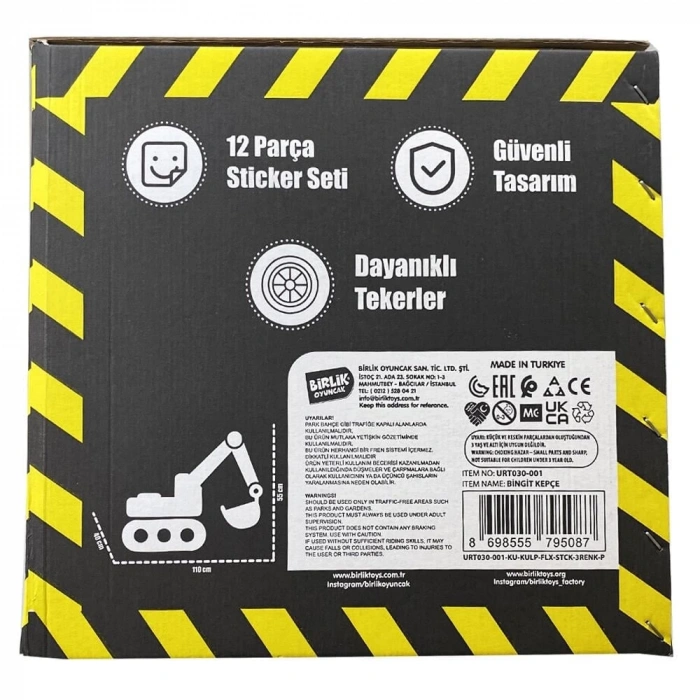 BİRLİK URT030-001 PEDALSIZ BİN-GİT İNŞAAT ARACI KEPÇE (4)