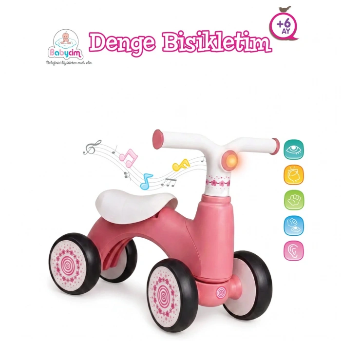 BİRLİK-URT047-001 BABAYCİM DENGE BİSİKLETİ(PEMBE)