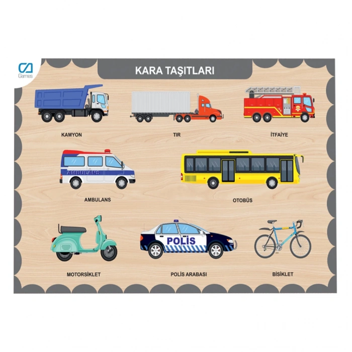 CA CAAHS-3200 CA GAMES AHŞAP KARA TAŞITLAR BUL-TAK