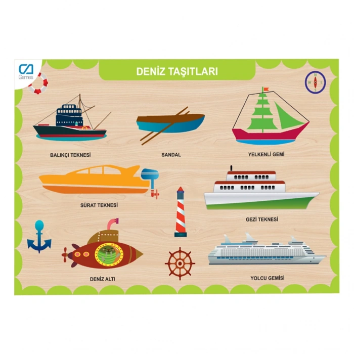CA CAAHS-3201 CA GAMES AHŞAP DENİZ TAŞITLARI BUL-TAK