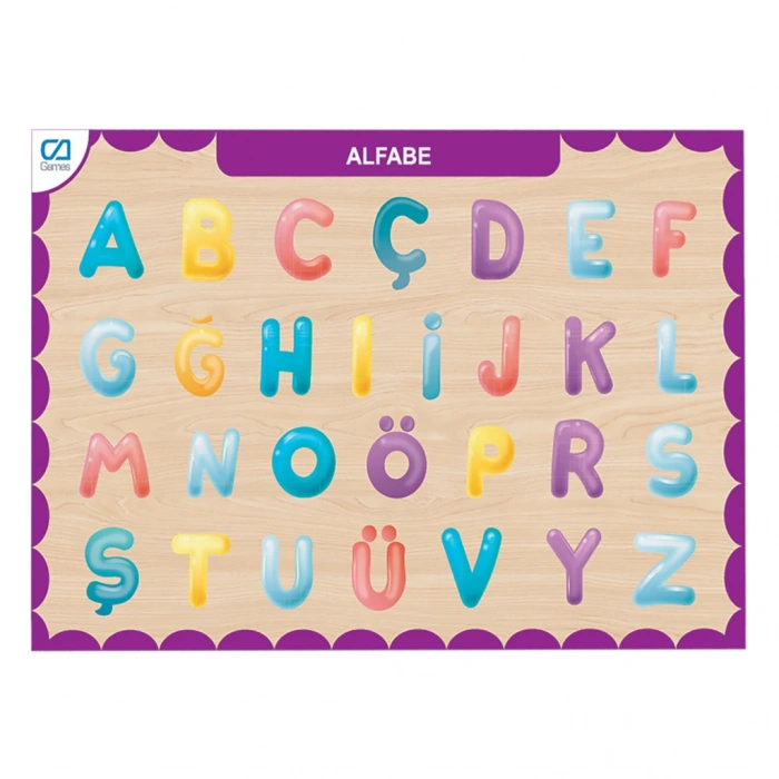 CA CAAHS-3208 CA GAMES AHŞAP HARFLER BUL-TAK