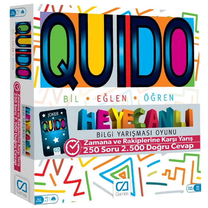 CA CAOYN-5046 QUIDO BOARD GAME