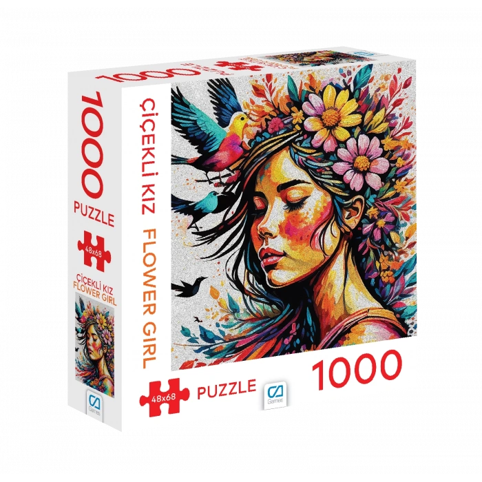 CA PUZZLE CA1000-7048 ÇİÇEKLİ KIZ PUZZLE 1000 PARÇA