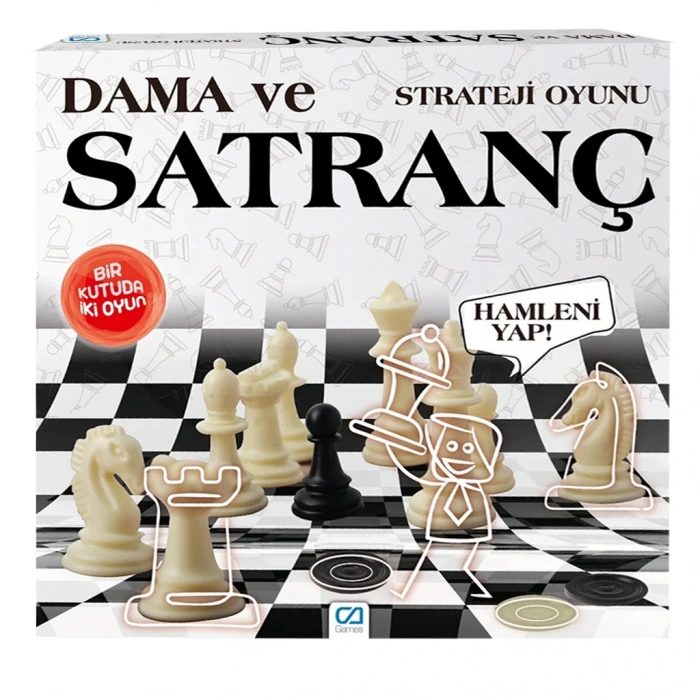CA PUZZLE CA.5188 DAMA VE SATRANÇ KUTULU OYUN