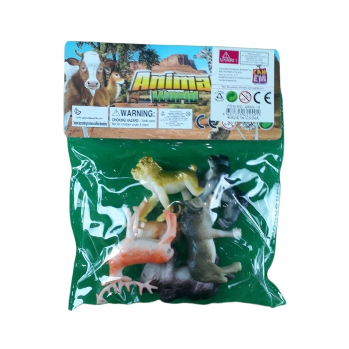 CANEM 888A-10 KÜÇÜK 6LI PVCDE VAHŞİ HAYVANLAR
