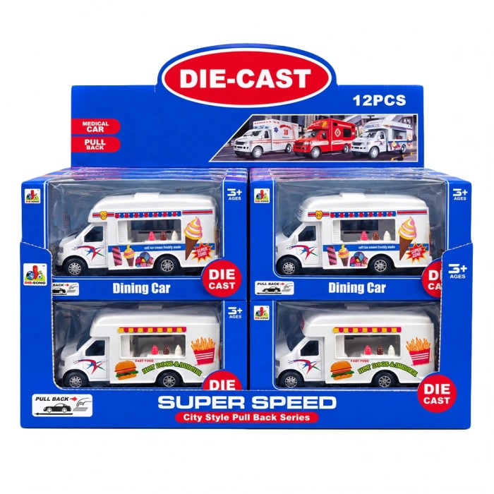 CANEM DS826 DİSPLAYDE METAL DONDURMA VE BURGER ARABASI