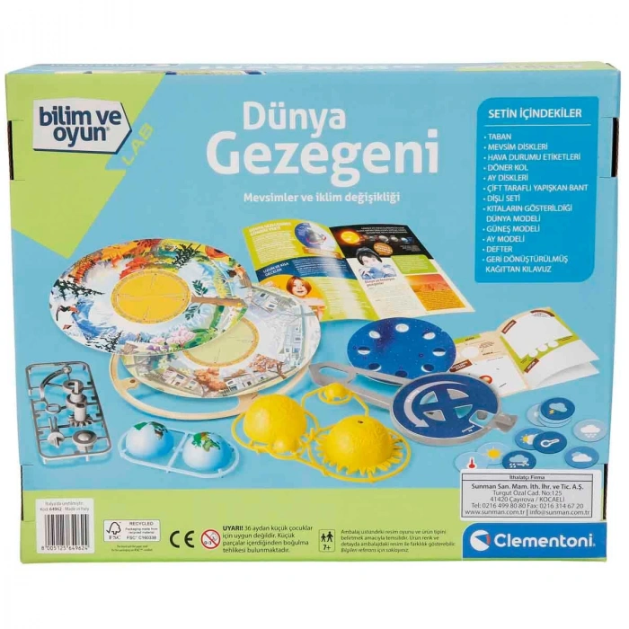 CEREN CLE-64962 CLEMENTONI BİLİM VE OYUN DÜNYA GEZEGENİ