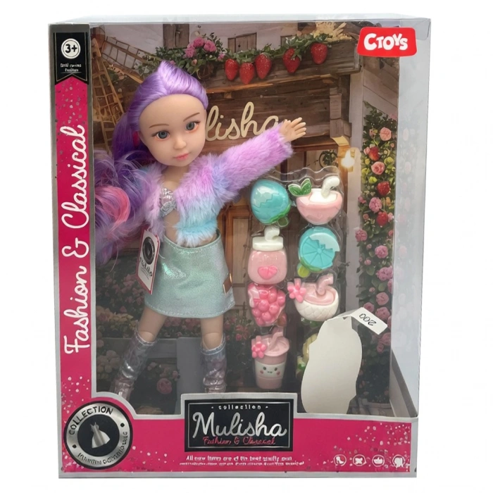 CEREN CTOY-QJ200B MEYVE AKSESUARLI OYUNCAK BEBEK