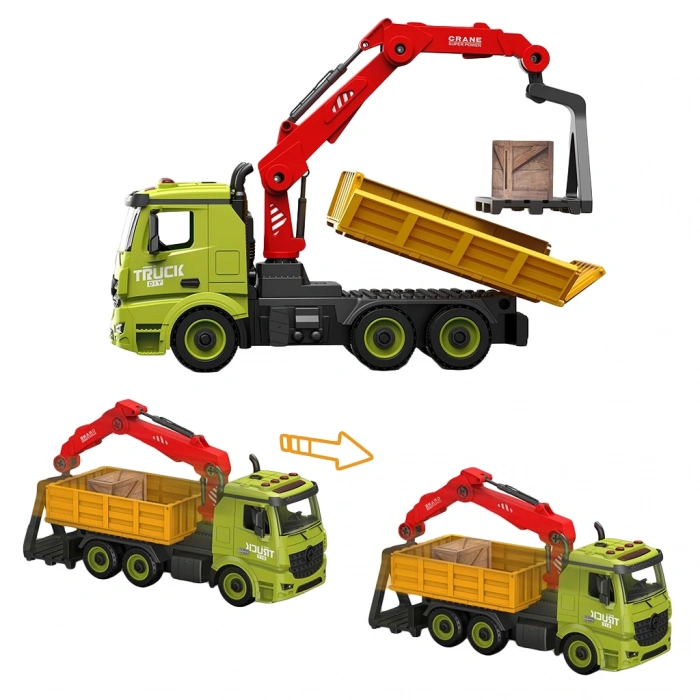 CEREN CTOY-YWS972A UZAKTAN KUMANDALI USB ŞARJLI SÖK TAK VİNÇLİ KAMYON 1:18
