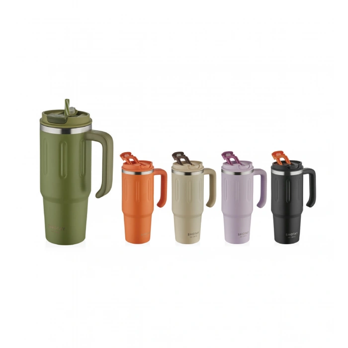 CEREN SHT-ST-8171 SHOTAY TRAVEL ÇELİK MUG 900 ML. (5 ASS.)