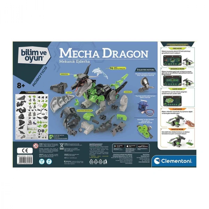 CLEMENTONİ ROBOTİK LABORATUVARI MECHA DRAGON 64326