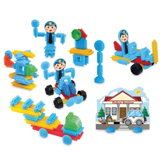 DEDE KAKTÜS BLOKLAR POLİS 55 Parça 03307