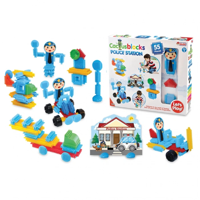 DEDE KAKTÜS BLOKLAR POLİS 55 Parça 03307
