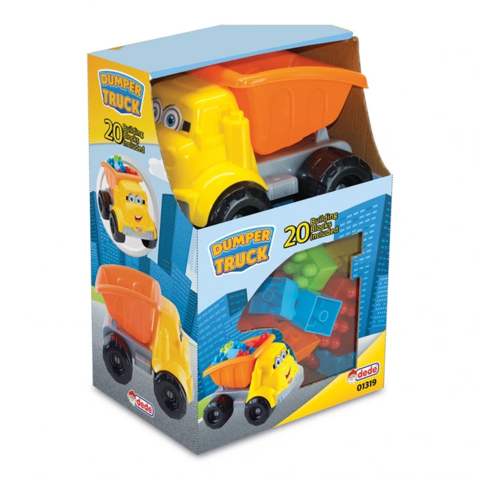 DEDE KUTULU KÜÇÜK KAMYON BLOKLU 20 Parça 03488