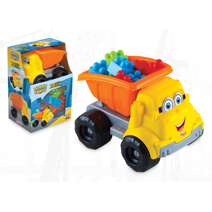 DEDE KUTULU KÜÇÜK KAMYON BLOKLU 20 Parça 03488