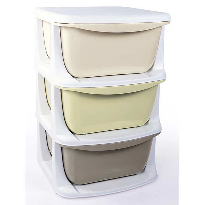 DOLU 7130 3 KATLI 3 ÇEKMECELİ SAKLAMA ÜNİTESİ