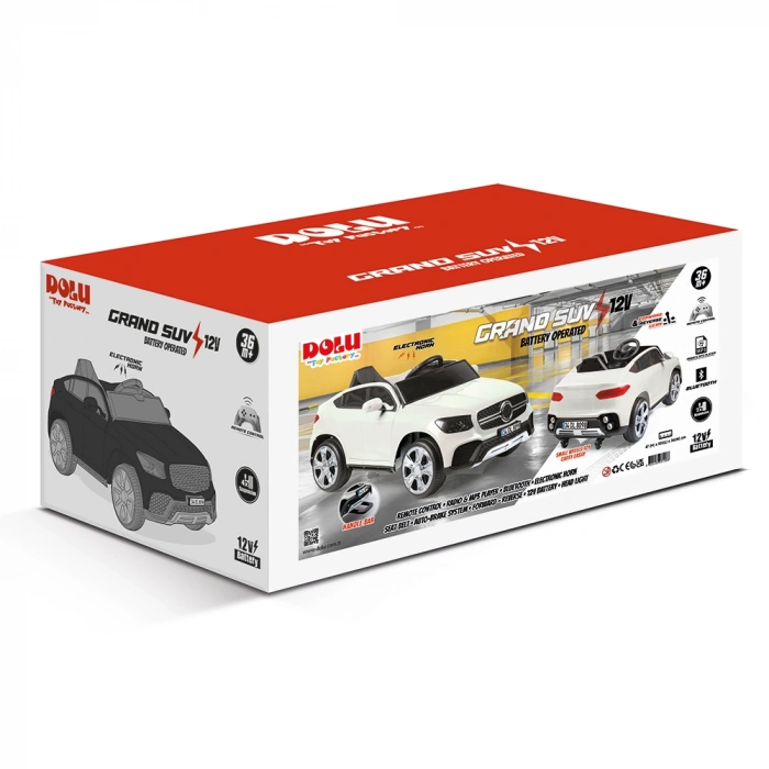 DOLU 8198 GRAND SUV BEYAZ 12V KUMANDALI AKÜLÜ ARABA