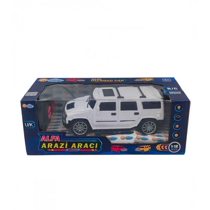 DUMAN DMN518-7 1:18 UZ.KUM. ŞARJLI HUMMER ARABA